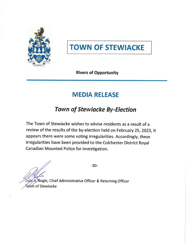By election Media Release